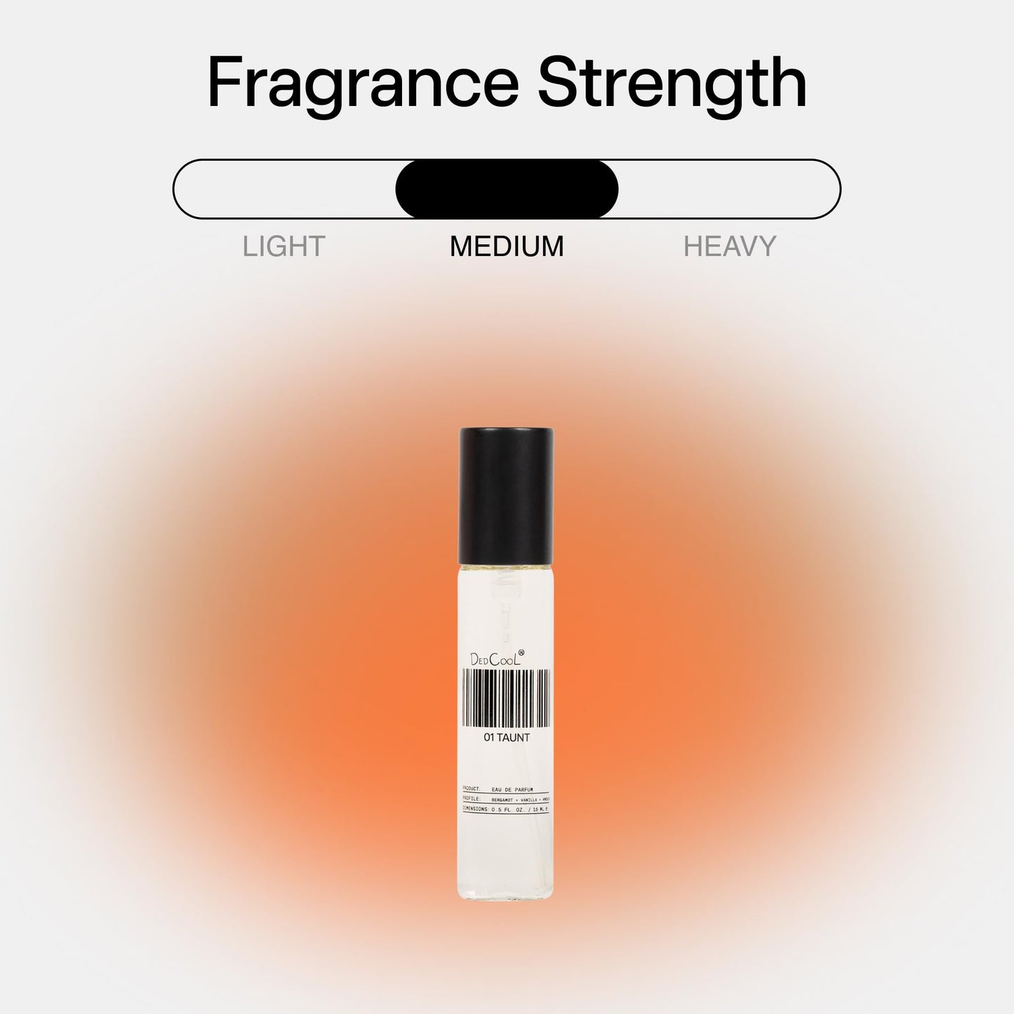 DedCool Eau de Parfum | 01 Taunt | Bergamot, Vanilla & Amber | Clean Unisex Fragrance | Non-Toxic, Vegan | Travel Size Perfume, 15 mL Beauty and Personal Care DedCool