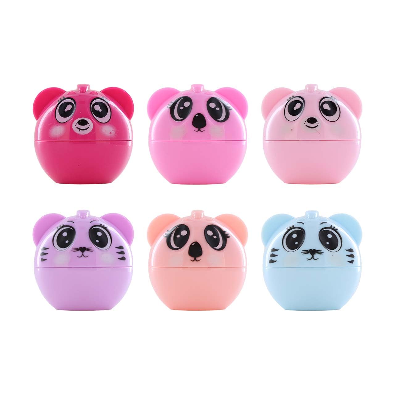 Beauty Treats Into The Wild Lip Balm, Cute Animal Shaped Lip Balm, Party Favors, Stocking Stuffers, Gifts - Pack of 6 Beauty and Personal Care Beauty Treats