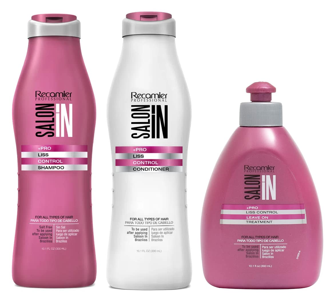 Recamier Professional Salon In +Pro Liss Control Hair Shampoo, Conditioner and Treatment Bundle 3 Piece kit 40403 Small Beauty & Personal Care RECAMIER PROFESSIONAL SALON IN