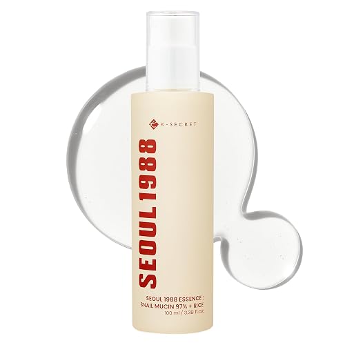 K-SECRET SEOUL 1988 Snail Mucin 97% Essence - Concentrated Yet Lightweight Formula Infused with 97% Snail Mucin | Soothing & Fast-Absorbing Facial Beauty & Personal Care K-SECRET