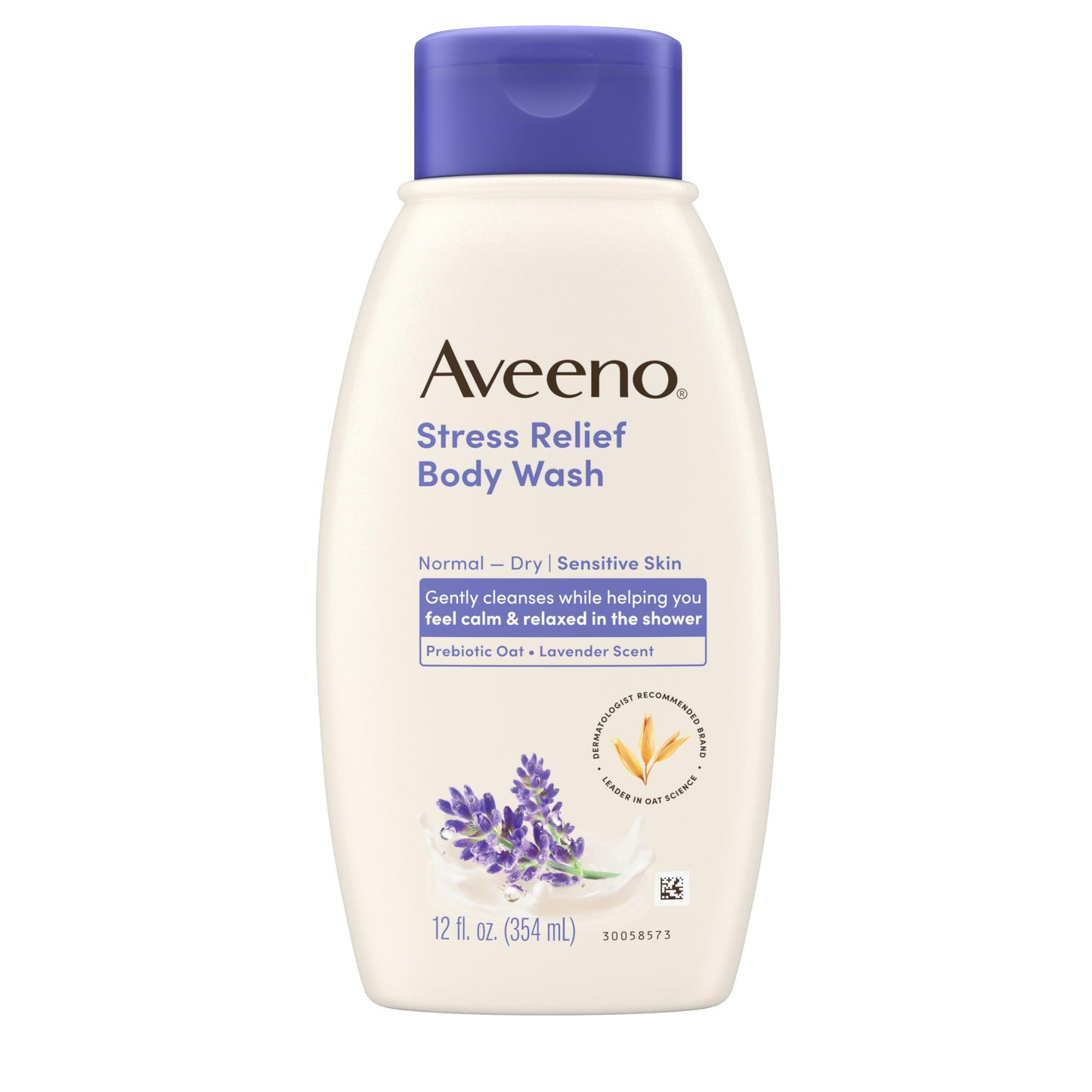 Aveeno Stress Relief Body Wash with Prebiotic Oat & Lavender Scent for Sensitive Skin, Gently Cleanses & Helps You Feel Calm & Relaxed in the Shower Beauty & Personal Care Aveeno