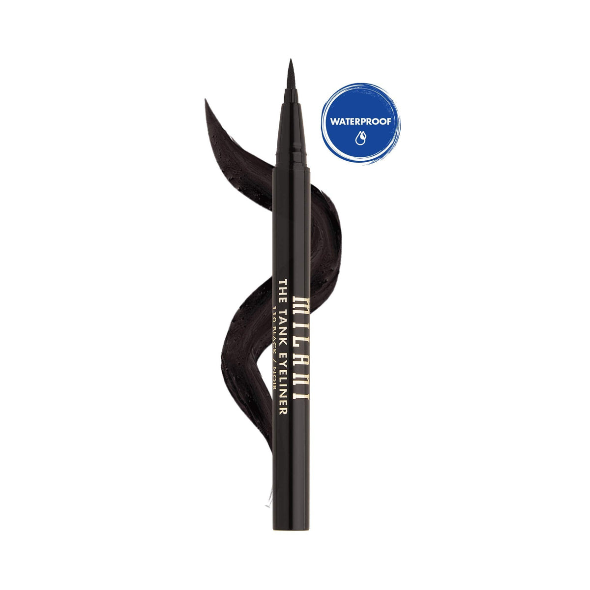 Milani The Tank Liquid Eyeliner - No-Skip, Waterproof, Long Lasting, Smudgeproof, Black, Cruelty-Free, 12 Hour Wear, Tips & Tricks Beauty & Personal Care Milani