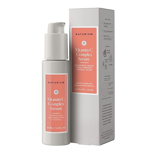 Naturium Vitamin C Complex Face Serum, Plus Hyaluronic Acid & Vitamin E, Anti Aging Skin Care Treatment, 1 oz Beauty & Personal Care Naturium