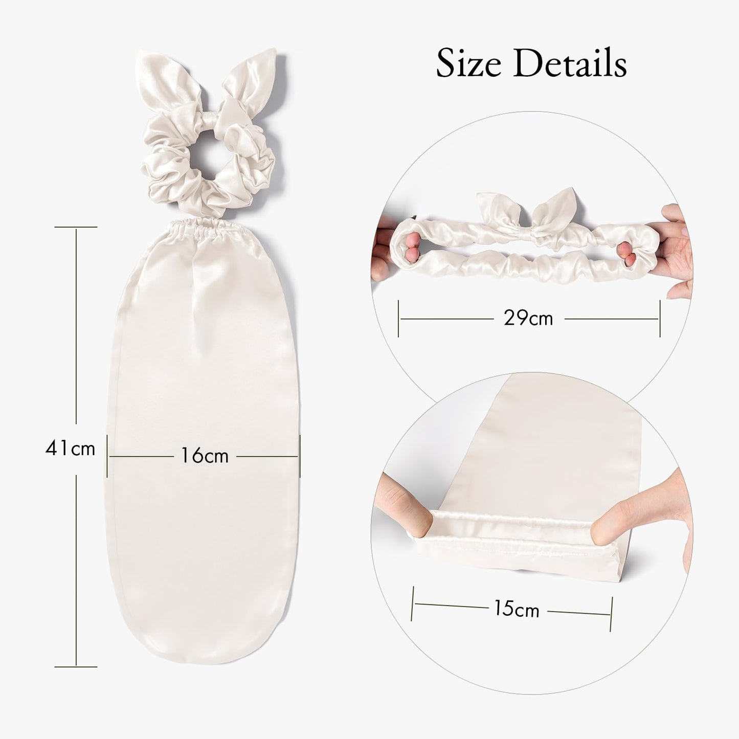 LILYSILK 100% Silk Bonnet for Sleeping & Daily Usage, 2-in-1 Silk Hair Ties with Silk Scrunchies for Long and Curly Hair Elastic Adjustable for Women Beauty and Personal Care LilySilk