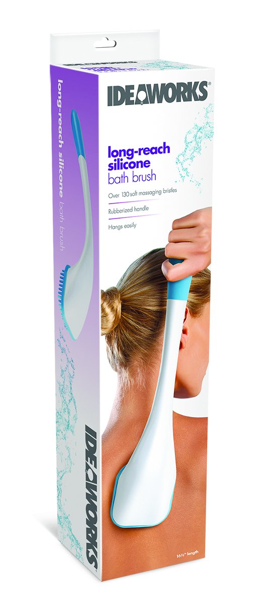 AmeriMark Long-Reach Bath Brush, Multicolor, 16 Inch x 3 Inch x 3 Inch, (SG_B073H8F2V7_US) Beauty and Personal Care IdeaWorks