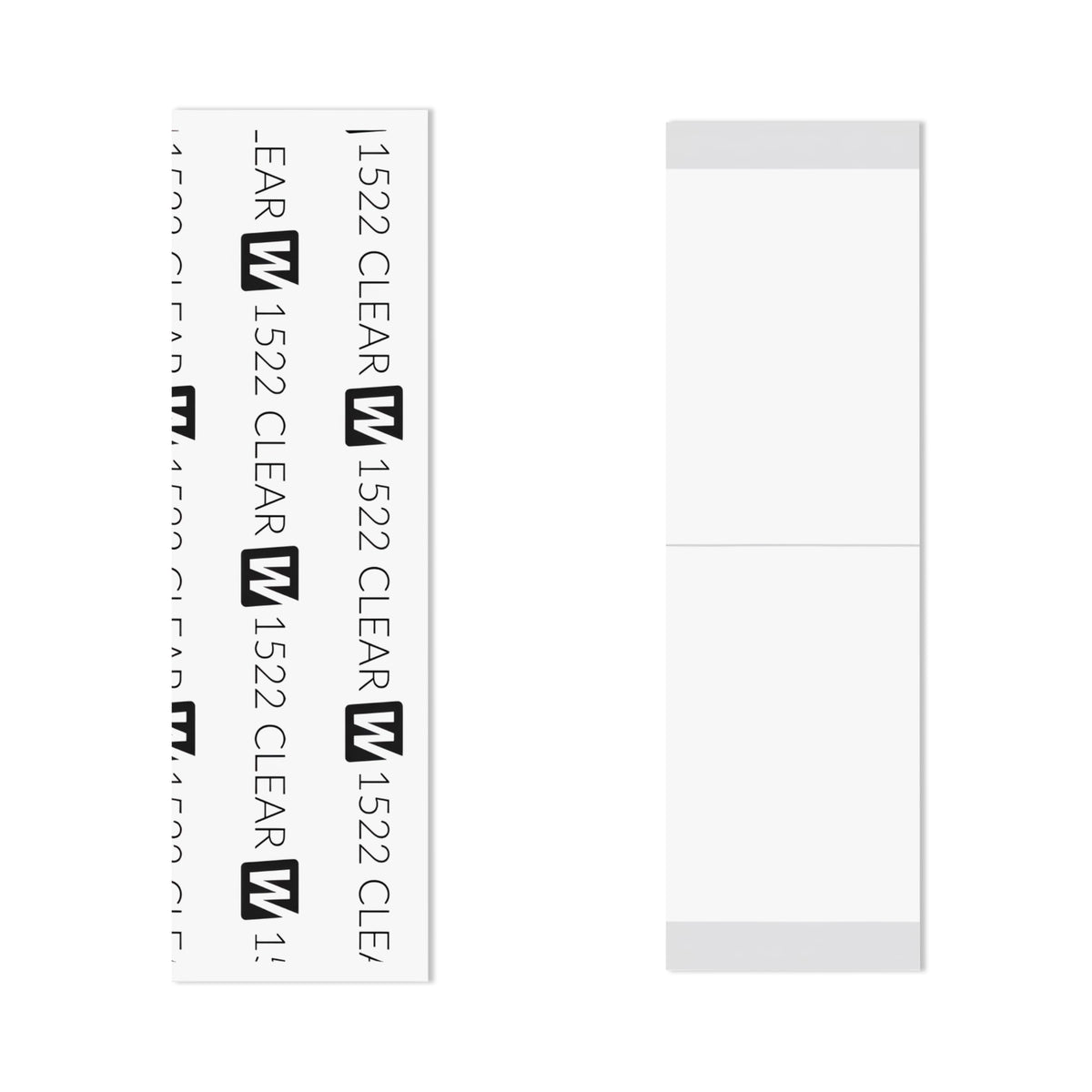 Walker Tape 1522 Clear Strips 1" x 3" 36 Pack, Hypoallergenic Daily Wear Adhesive for Poly Systems, Gentle Low Residue Lace Tape for Lace Front Wigs