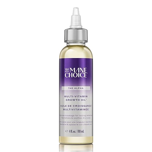 The Mane Choice Alpha Multi-Vitamin Scalp Hair Growth Oil, 4 Fl Oz, 1 Pack, Nourishing Scalp Oil with Biotin, Vitamin C, Rosemary, Rice Extract Beauty & Personal Care The Mane Choice