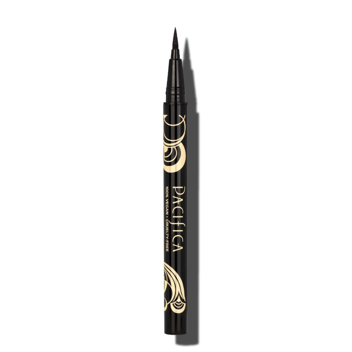 Pacifica Black Liquid Eyeliner Pen - Liquid Line - Felt tip, Smudge Proof Eyeliner - Water Resistant Gel Makeup Eye Liner - Matte Fine Tip Clean