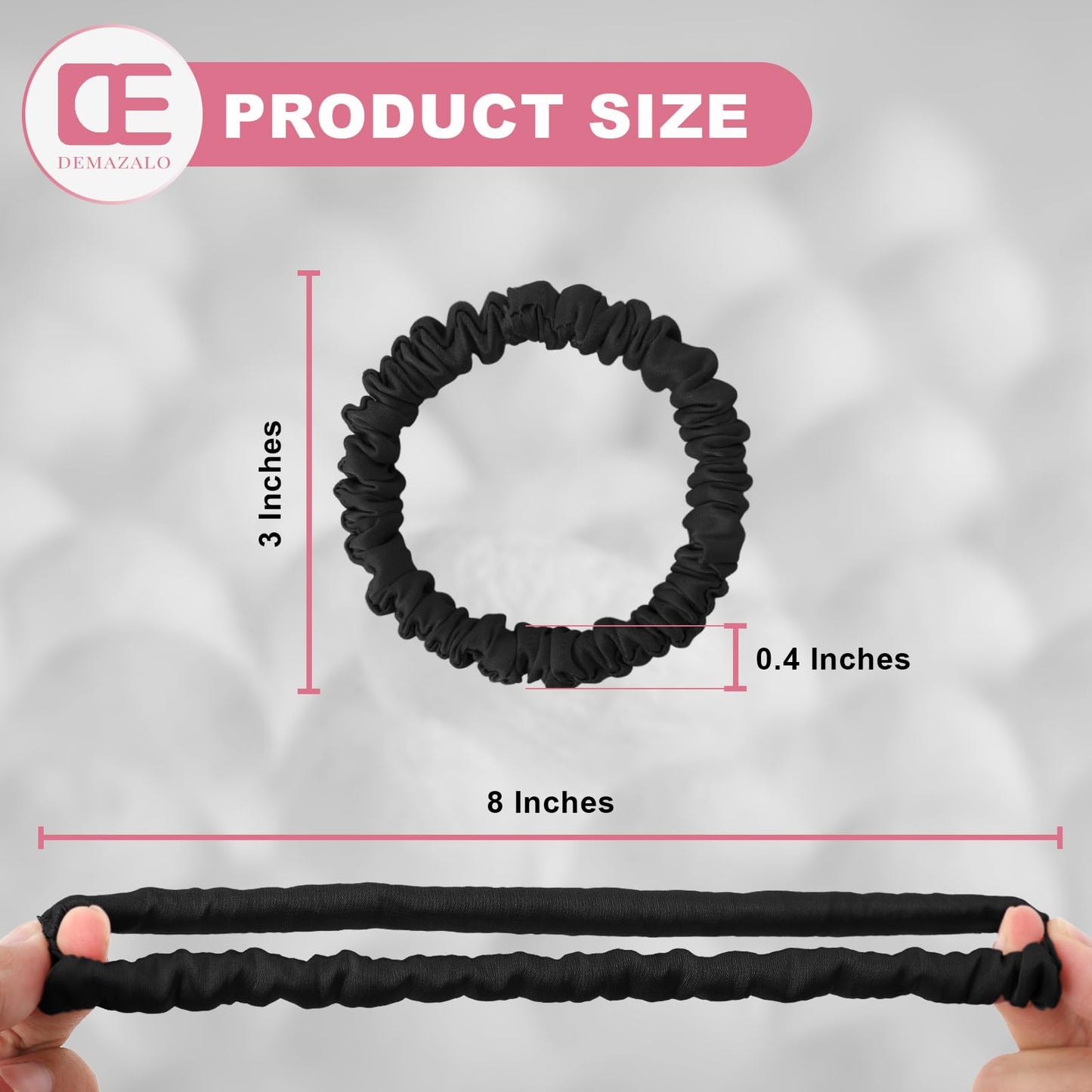6Pcs Silk Hair Ties 100% Pure Mulberry Silk Scrunchies for Women Girls Beauty and Personal Care DEMAZALO
