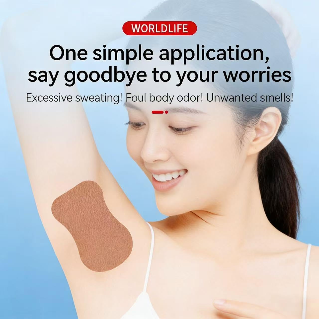 Zyntrytong 20pcs Underarm Sweat Absorbing Pads Invisible breathable cotton-feel adhesive patches Unisex Ultra-thin sweat-proof pads suitable Beauty and Personal Care Zyntrytong