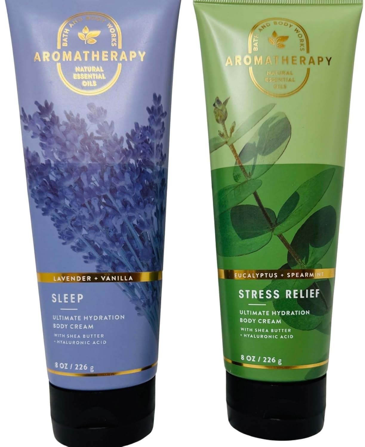 Bath & Body Works Aromatherapy Eucalyptus Spearmint and Lavender Vanilla Ultimate Hydration Body Cream 8 Ounces Pack of 2 Beauty & Personal Care Bath & Body Works