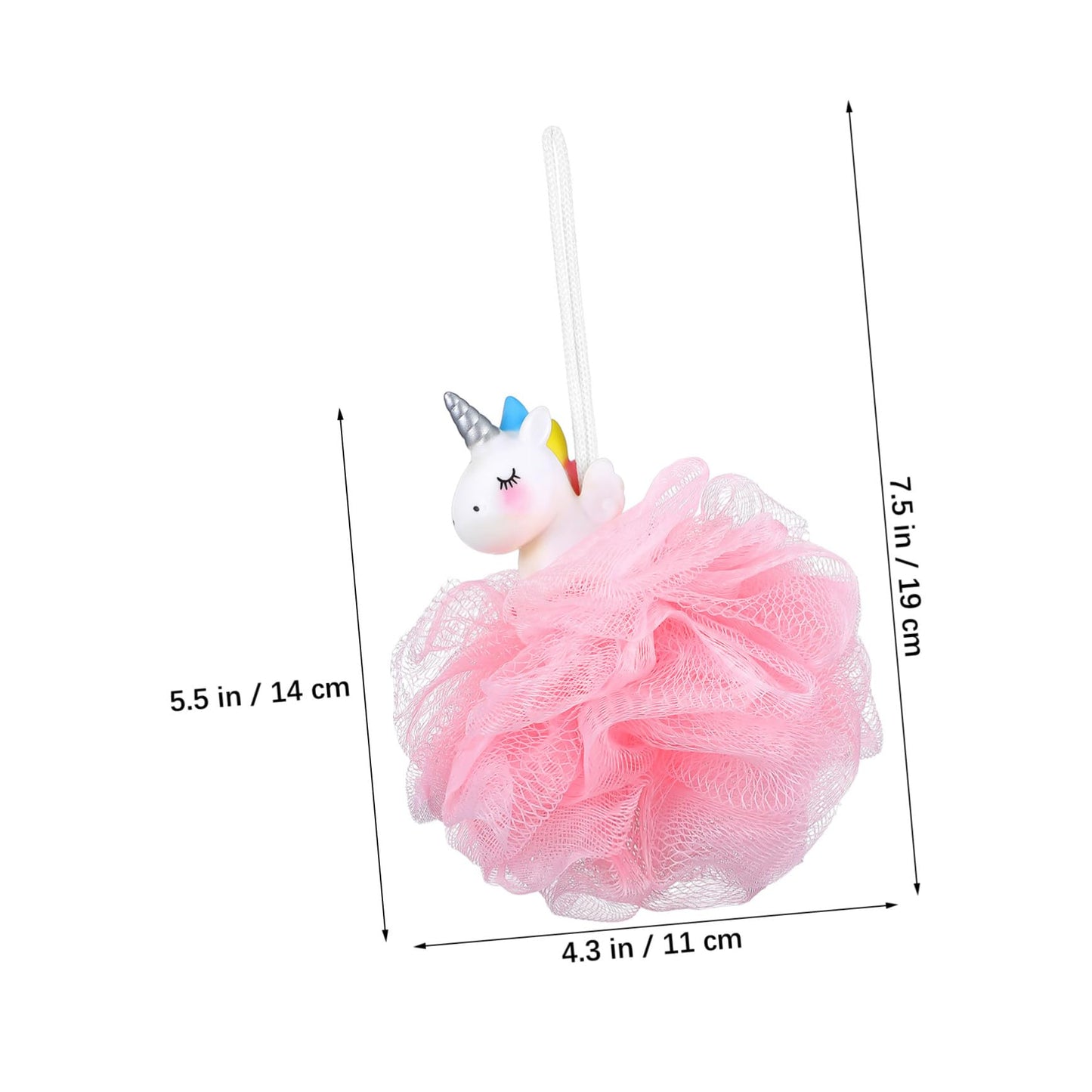 PLAFOPE 2 Pcs Unicorn Loofahs Kids Bath Sponge Soft Gentle Exfoliating Shower Scrubber Body Loofah for Girls Bathing Fun and Rich Foam Beauty and Personal Care PLAFOPE