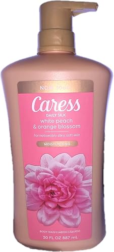 Caress Daily Silk, White peach and Orange blossom scent for noticable silking, solf skin, moisturizing body wash 30 oz Beauty & Personal Care Caress