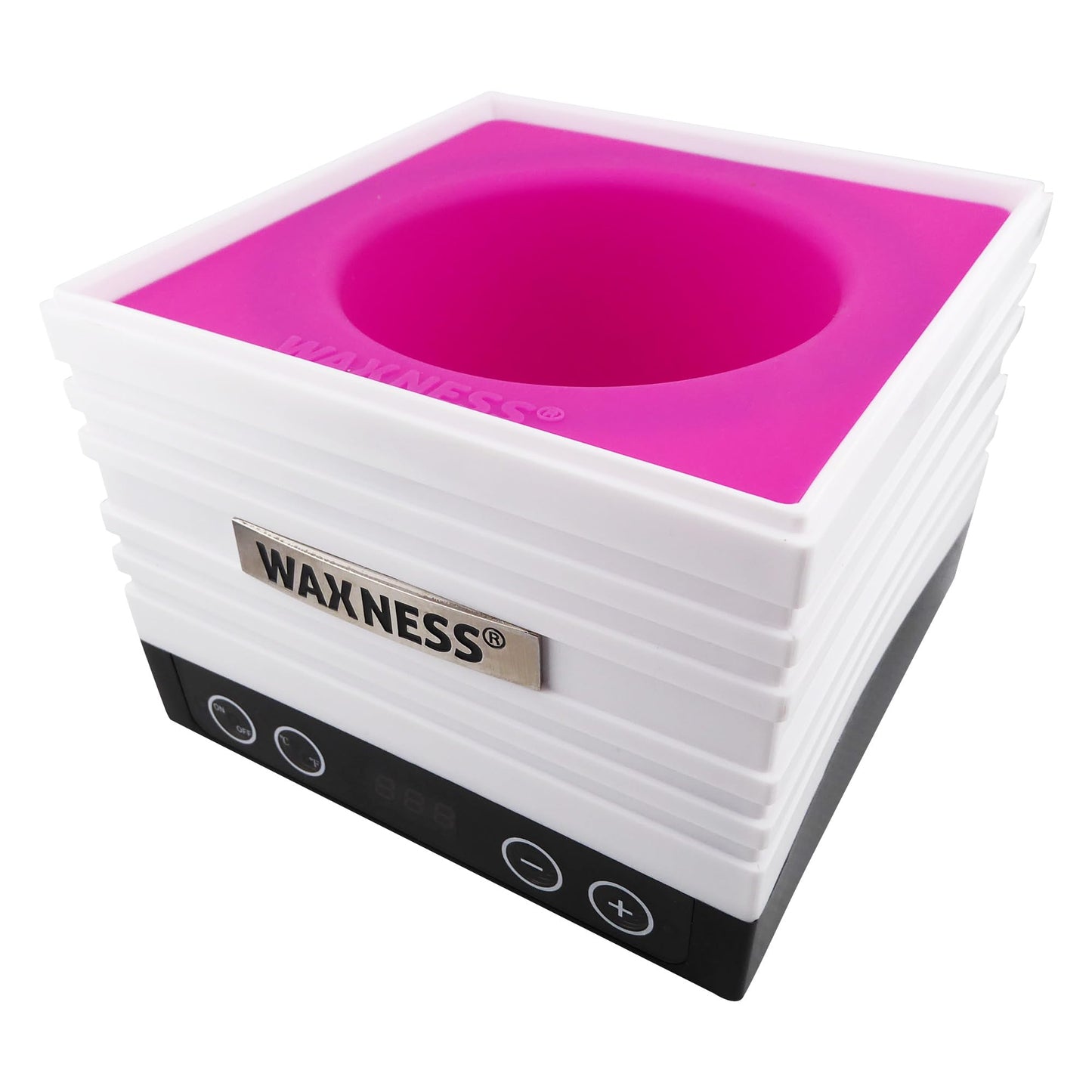 Waxness W-CUBE Digital Professional Wax Heater - White, 1 lb Capacity, Digital Temperature Control with Memory, 100W, for Professional Use Beauty and Personal Care Waxness