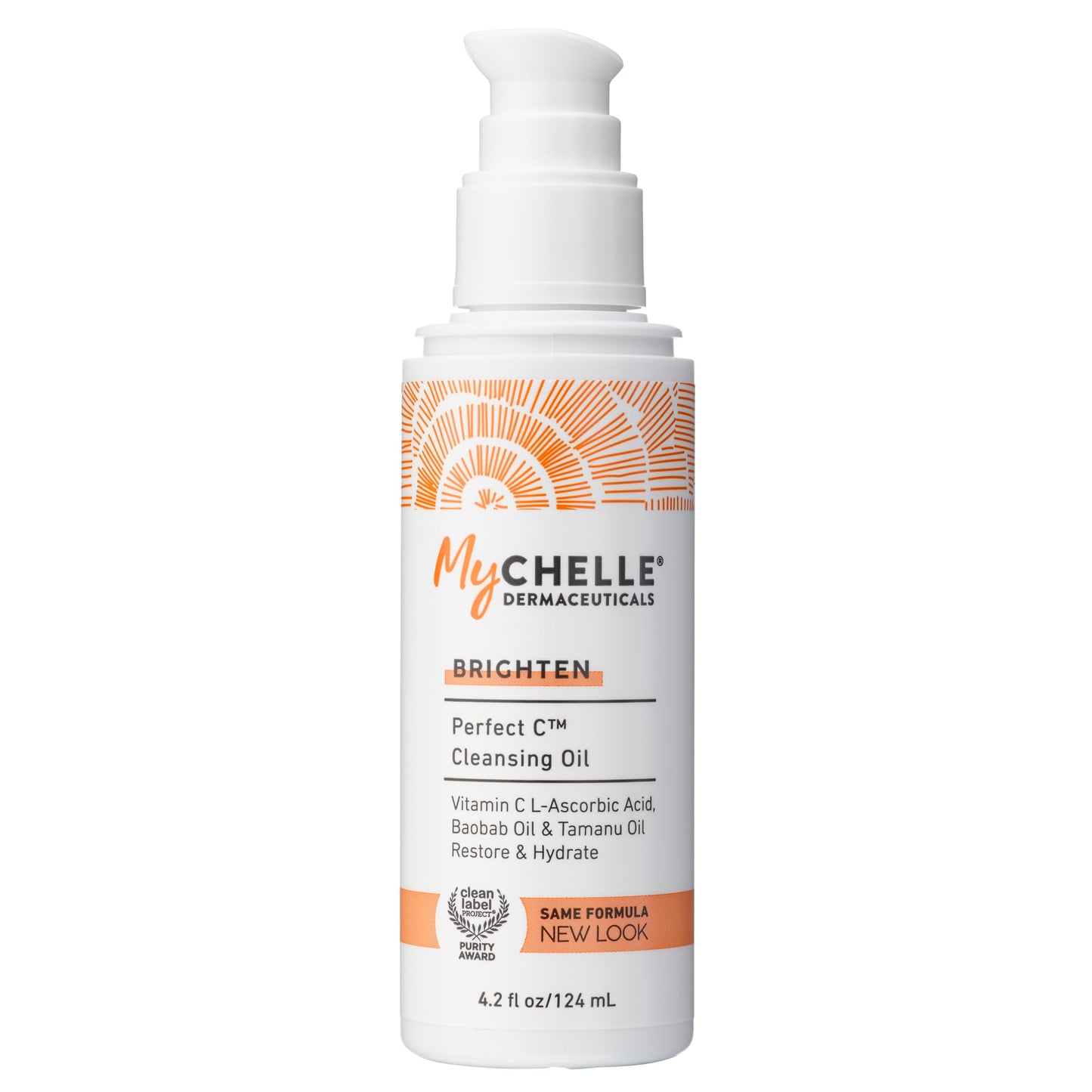 MyCHELLE Dermaceuticals Perfect C Cleansing Oil, 4.2 Fl Oz - Facial Cleanser with Vitamin C L-Ascorbic Acid, Baobab Oil & Tamanu Oil to Restore Beauty & Personal Care MyChelle Dermaceuticals
