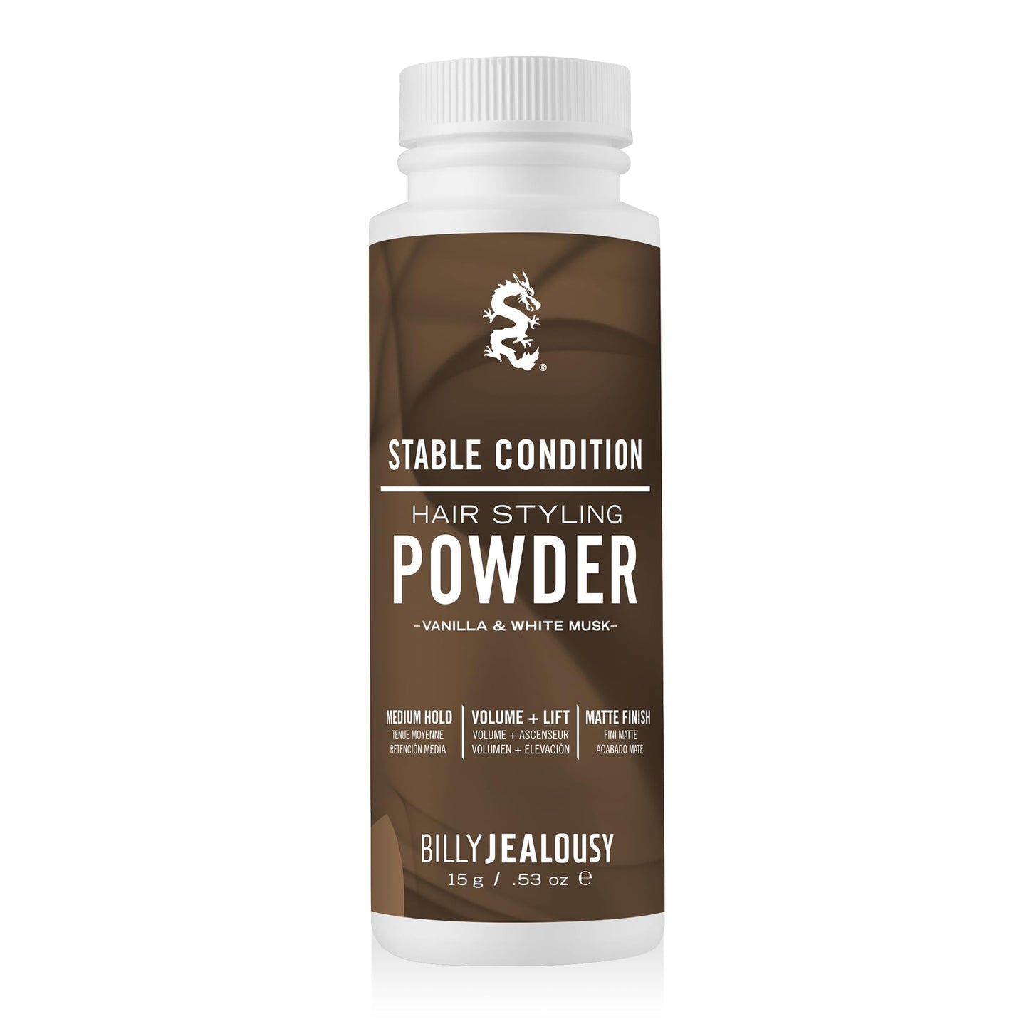 Billy Jealousy Stable Condition Hair Styling Powder - Volume & Texture Powder for Men, Medium Hold, Matte Finish, Vegan, Vanilla & White Musk Scent Beauty & Personal Care Billy Jealousy