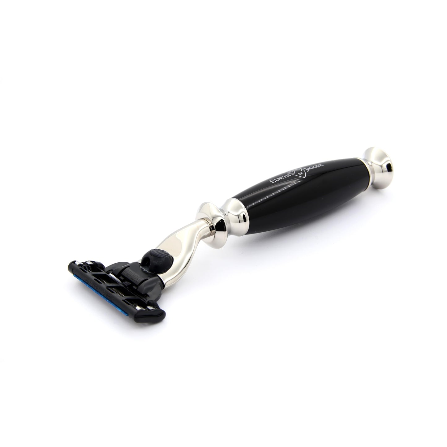 Edwin Jagger S81M586BAMZ Imitation Ebony & Nickel Classic Shaving Set with Pure Badger Shaving Brush, Mach 3 Razor and Shaving Bowl for Shaving Cream Beauty and Personal Care Edwin Jagger