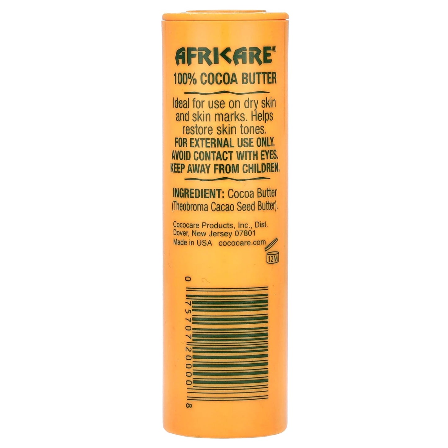 Africare 100% Cocoa Butter Stick 1oz, 1 Oz Beauty & Personal Care Africare