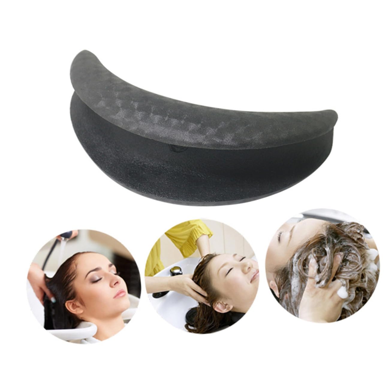 DOITOOL 2pcs U-shaped Shampoo Bowl Gripper Hair Washing Neck Rest Cushion Skin-friendly Gel Pad for Salons and Home Use Reusable Neck Support Beauty and Personal Care DOITOOL