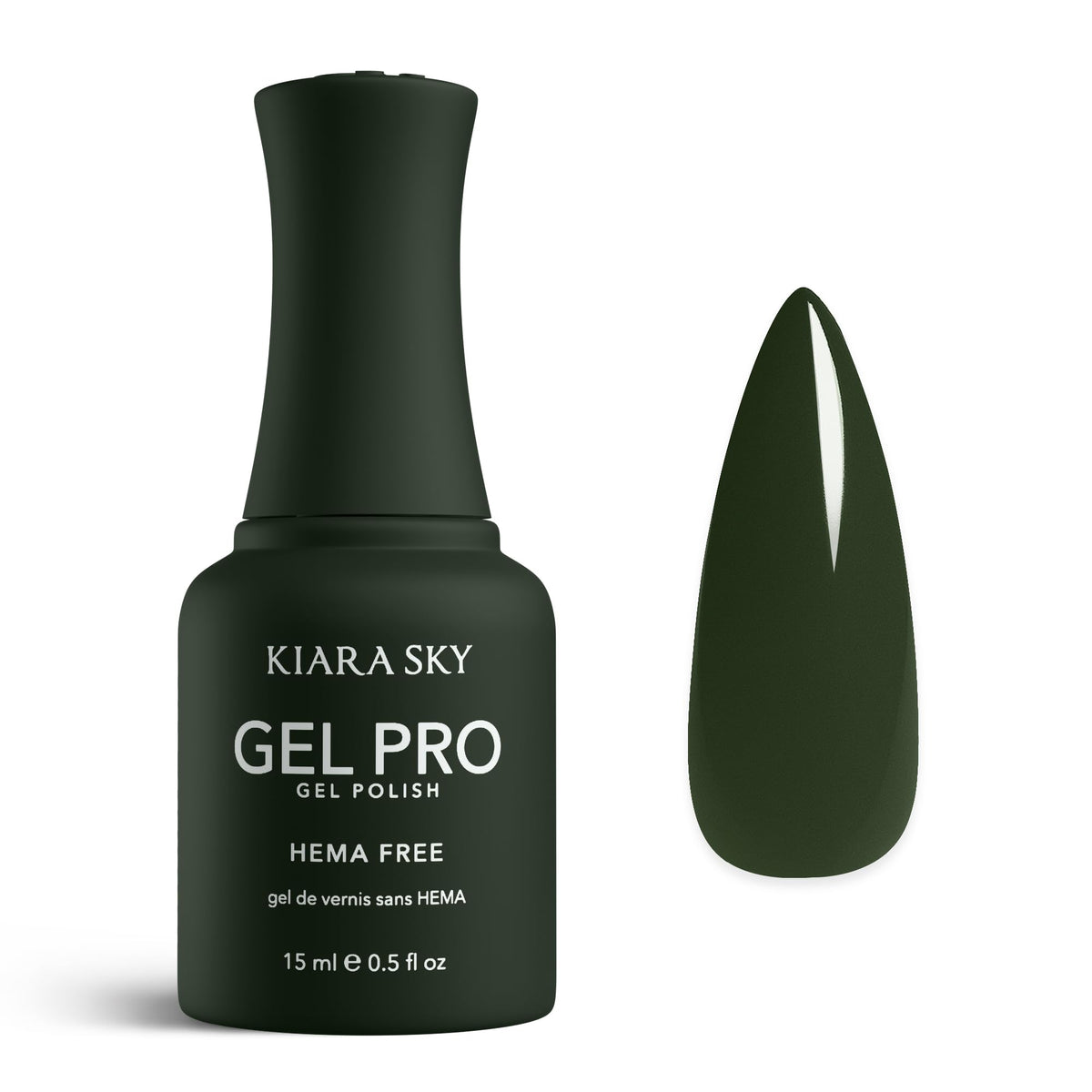 KIARA SKY Gel Pro HEMA-Free Gel Nail Polish | Full Coverage, 28+ Day Wear, Self-Leveling, UV/LED Soak-Off, 0.5 fl oz | Pine-Ing For Me #130