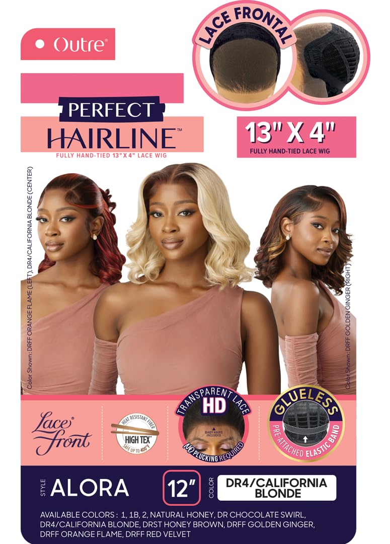 Outre Lace Front Wig - Perfect Hair Line 13X4 - Alora (DRST HONEY BROWN)