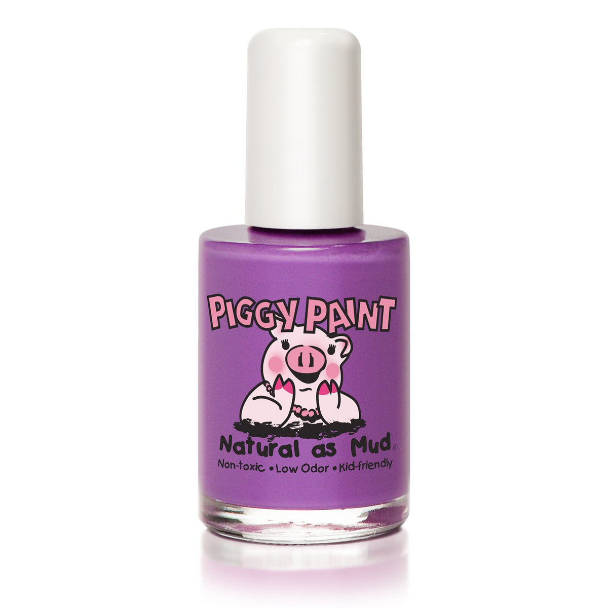 Piggy Paint Nail Polish, Non-Toxic, Natural, Vegan - Bright Light Purple