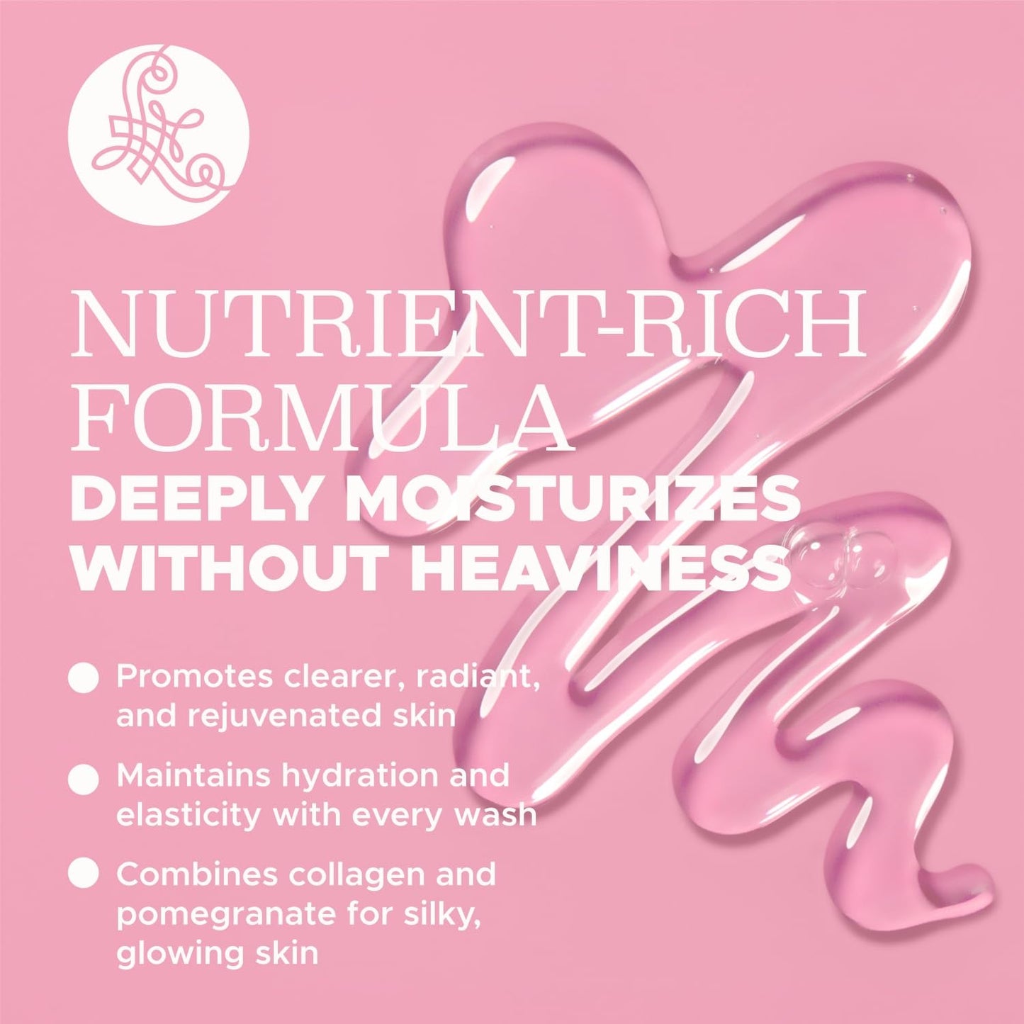 Luseta Rose Oil Body Wash Hydrating Moisturizing Shower Gel Cleansing and Nourishing for Dry Skin for Women & Men Sulfate-Free 33.8oz Beauty & Personal Care L LUSETA