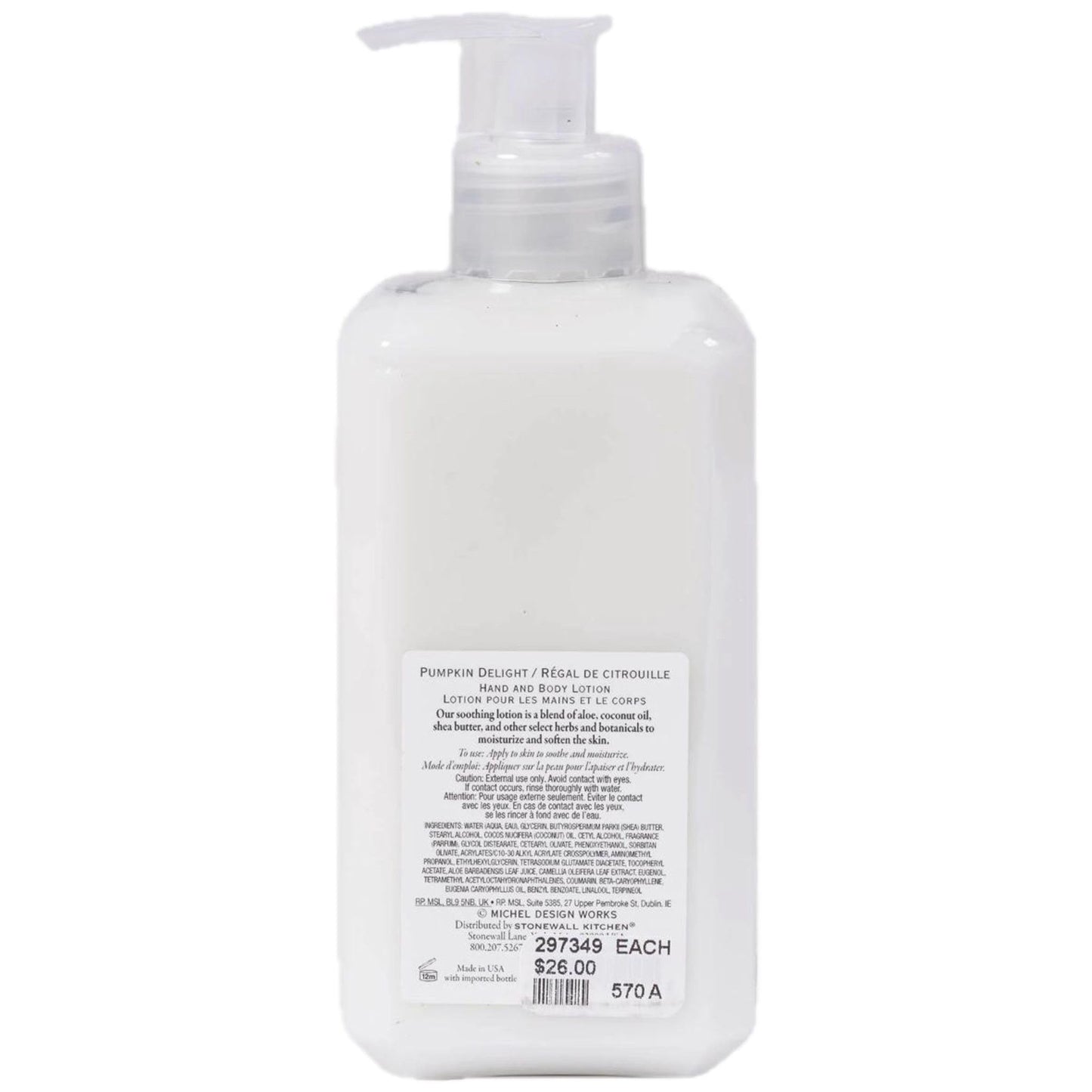 Pumpkin Delight Body Lotion Beauty & Personal Care Stonewall Kitchen