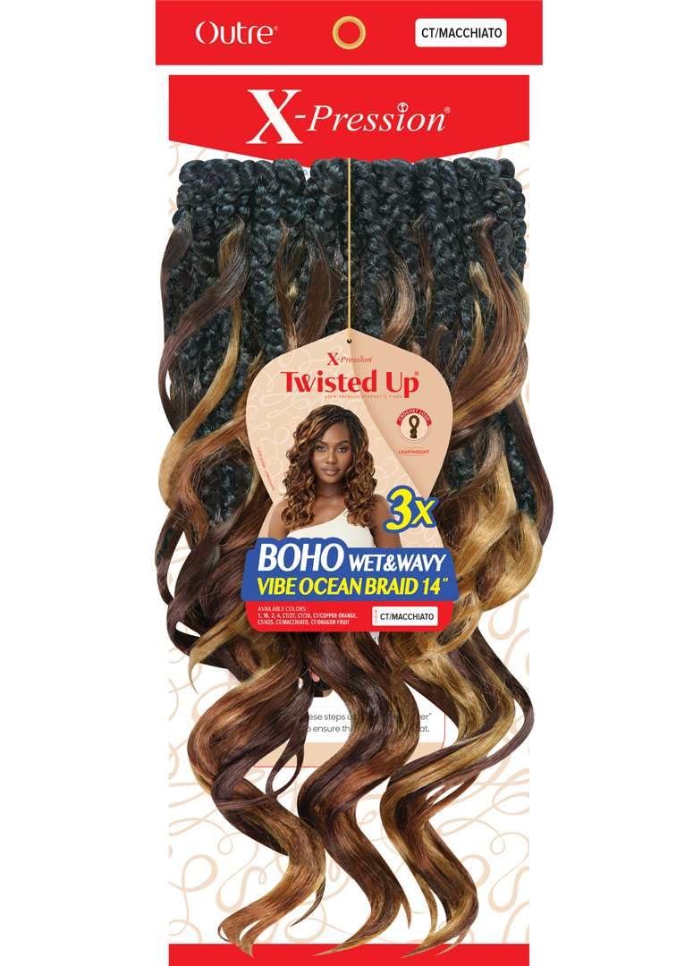 Outre X-Pression - Twisted Up - Boho Wet & Wavy Vibe Ocean Braid 14" 3X (CT/27)