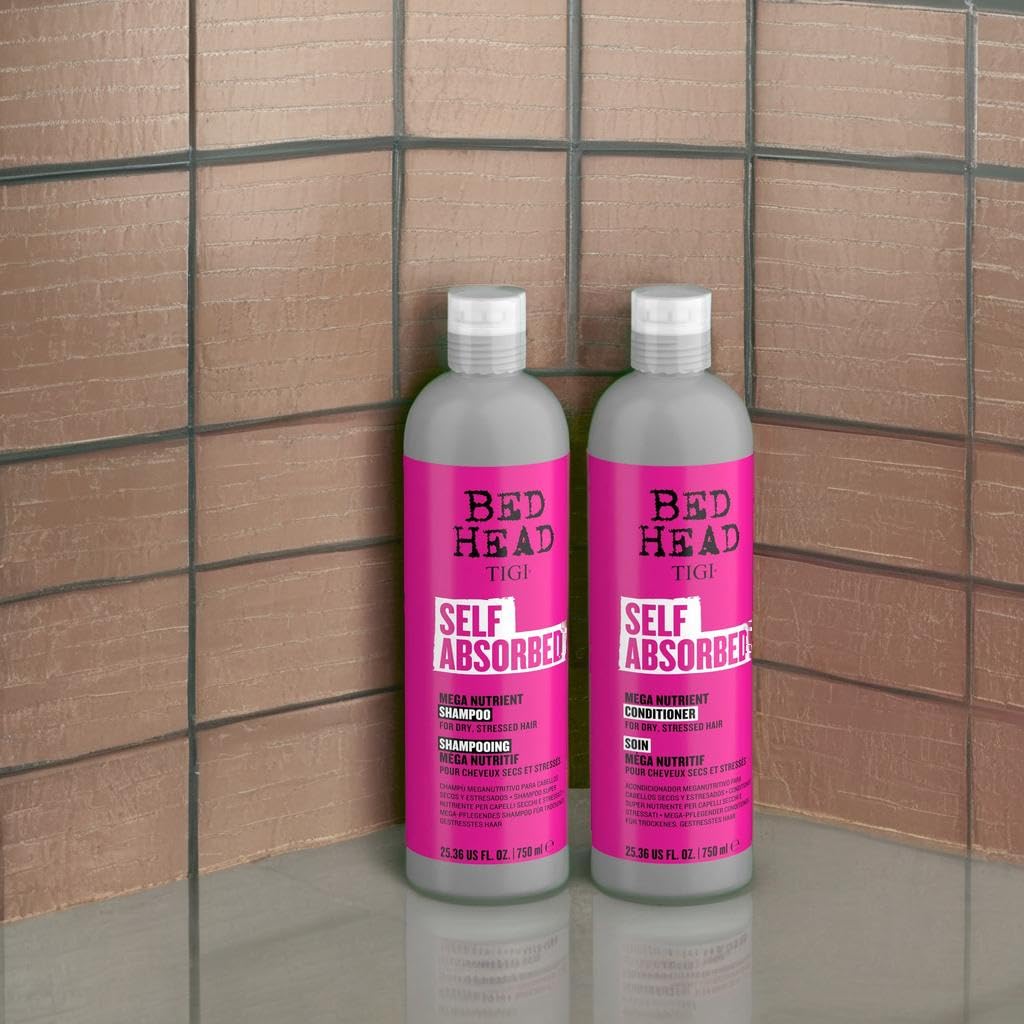 Bed Head by TIGI Frizz Control Shampoo and Conditioner Set for Dry Hair, Self Absorbed Nourishing Hair Care to Visibly Repair and Strengthen Hair From Beauty & Personal Care TIGI