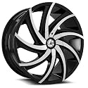 Azara Aza-503 30X9.5 5X115 5X120 +15 Cb 78.1 Gloss Black & Machined Beauty & Personal Care Azara
