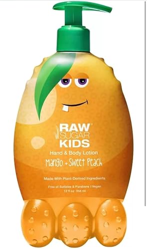 Raw Sugar Kids Hand & Body Lotion, Mango Scent Pack, 12 fl oz Beauty & Personal Care Raw Sugar Kids