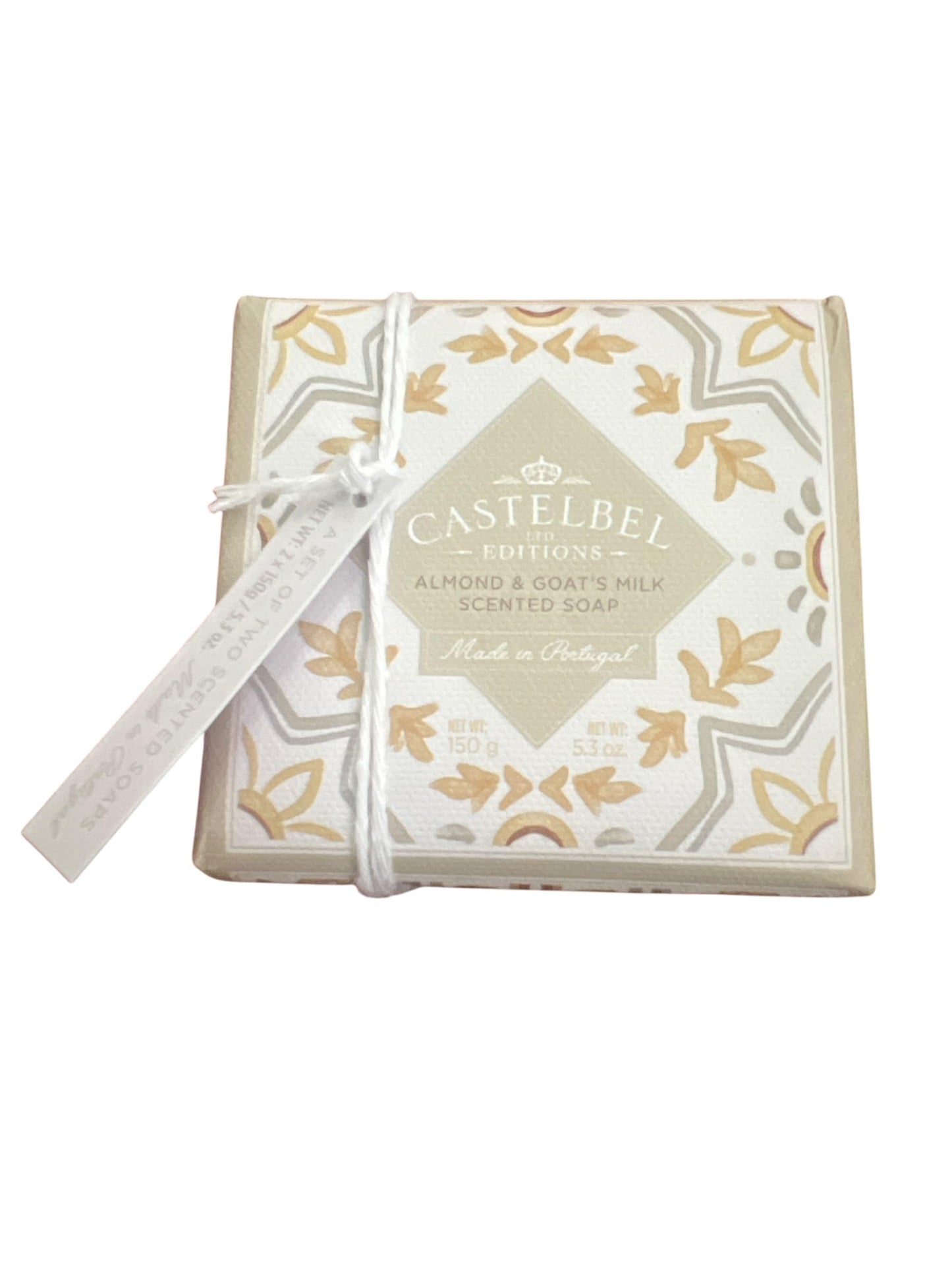 Castelbel Editions Almond & Goat's Milk Scented Soap, Made in Portugal, 150g Beauty & Personal Care Castelbel