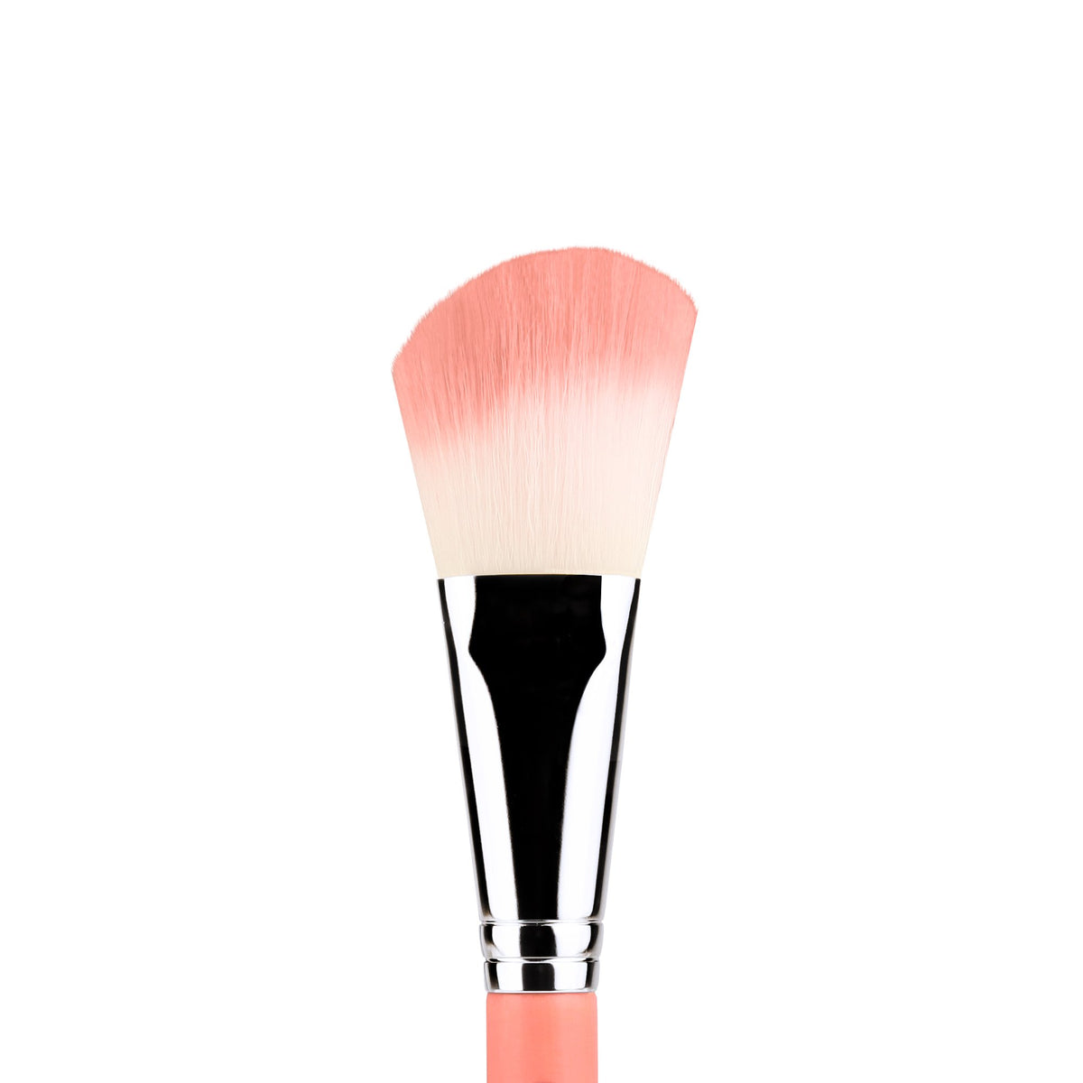 Bdellium Tools Professional Makeup Brush - Pink Bambu Series 962 Slanted Blusher - With Soft Synthetic Fibers, For Contouring and Highlighting Powders
