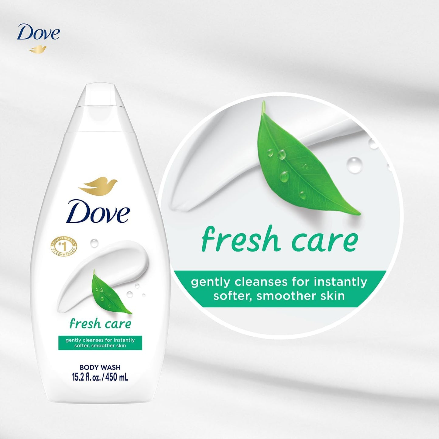 Body Wash - Fresh Care by Dove for Unisex - 15.2 oz Body Wash (Pack of 3) Beauty & Personal Care Dove