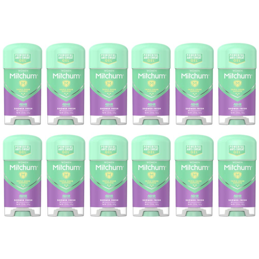Mitchum Advanced Women Gel Anti-Perspirant & Deodorant, Shower Fresh 2.25 oz (Pack of 12) Beauty and Personal Care Mitchum