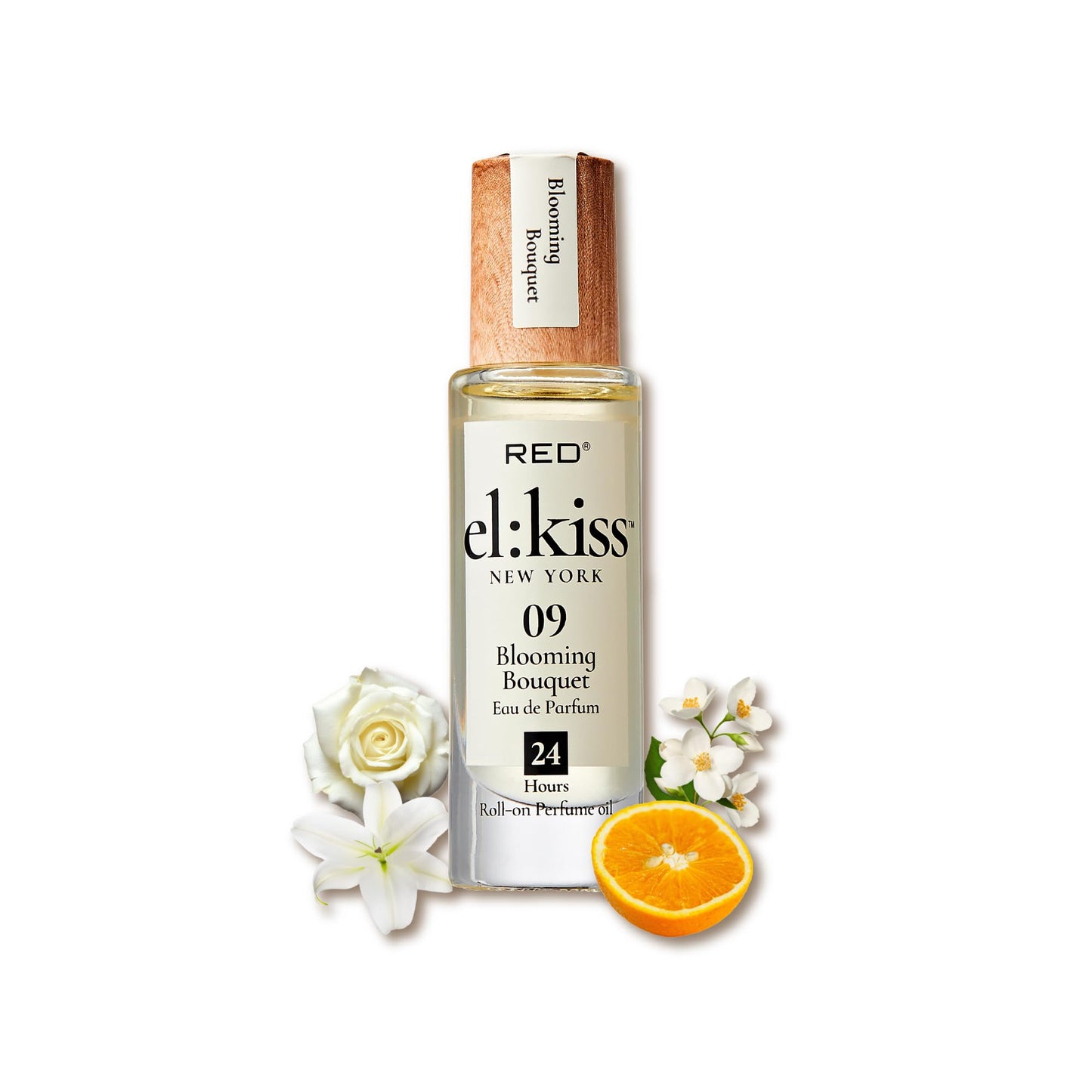 EL:KISS Roll On Perfume, Blooming Bouquet Inspired by Miss D. Eau de Parfum 12mL (.40 Fl Oz), Hydrating & Long-Lasting, Alcohol-Free & Mineral Beauty & Personal Care EL:KISS