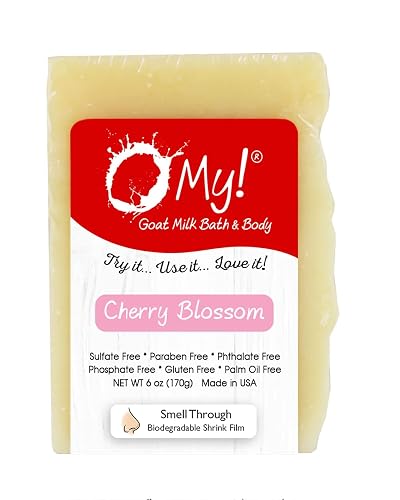 O My! Goat Milk Soap Bar 6oz | Made with Farm-Fresh Goat Milk | Free of Parabens & More | Handcrafted USA Beauty & Personal Care O My!