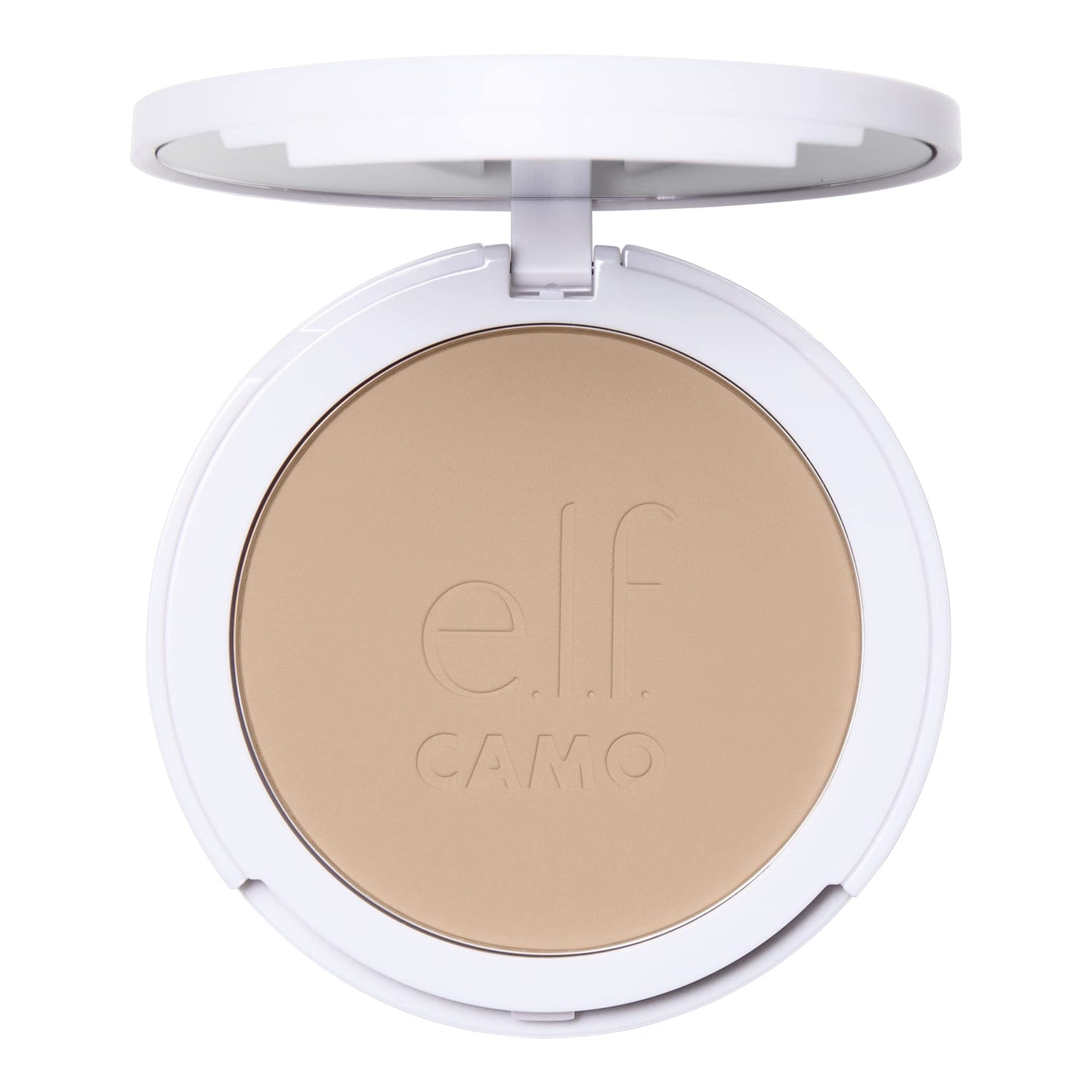 e.l.f. Camo Powder Foundation, Lightweight, Primer-Infused Buildable & Long-Lasting Medium-to-Full Coverage Foundation, Light 205 N Beauty & Personal Care e.l.f.