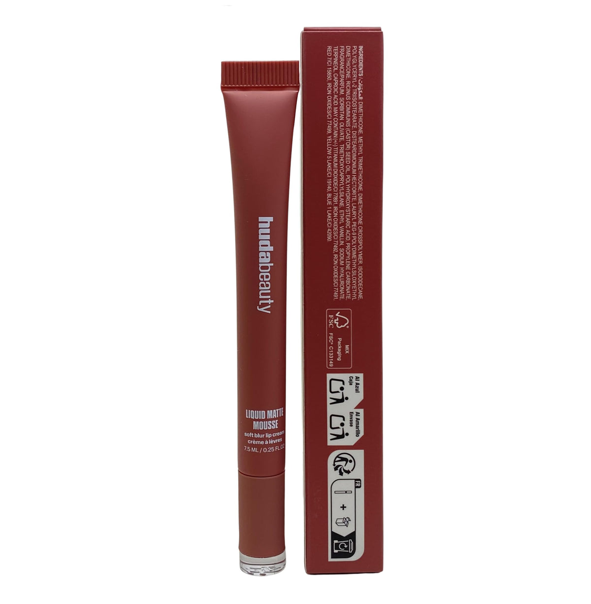 Huda Beauty Liquid Matte Mousse - Bombshell Pinky Brown. -