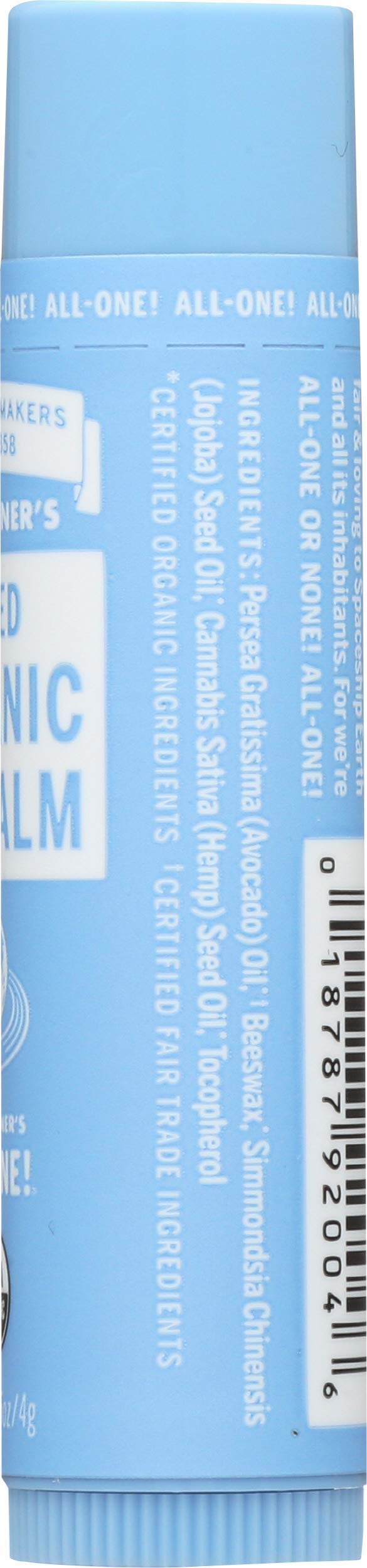 Dr Bronner's, Lip Balm Naked Organic, 0.15 Ounce Beauty & Personal Care Dr. Bronner's