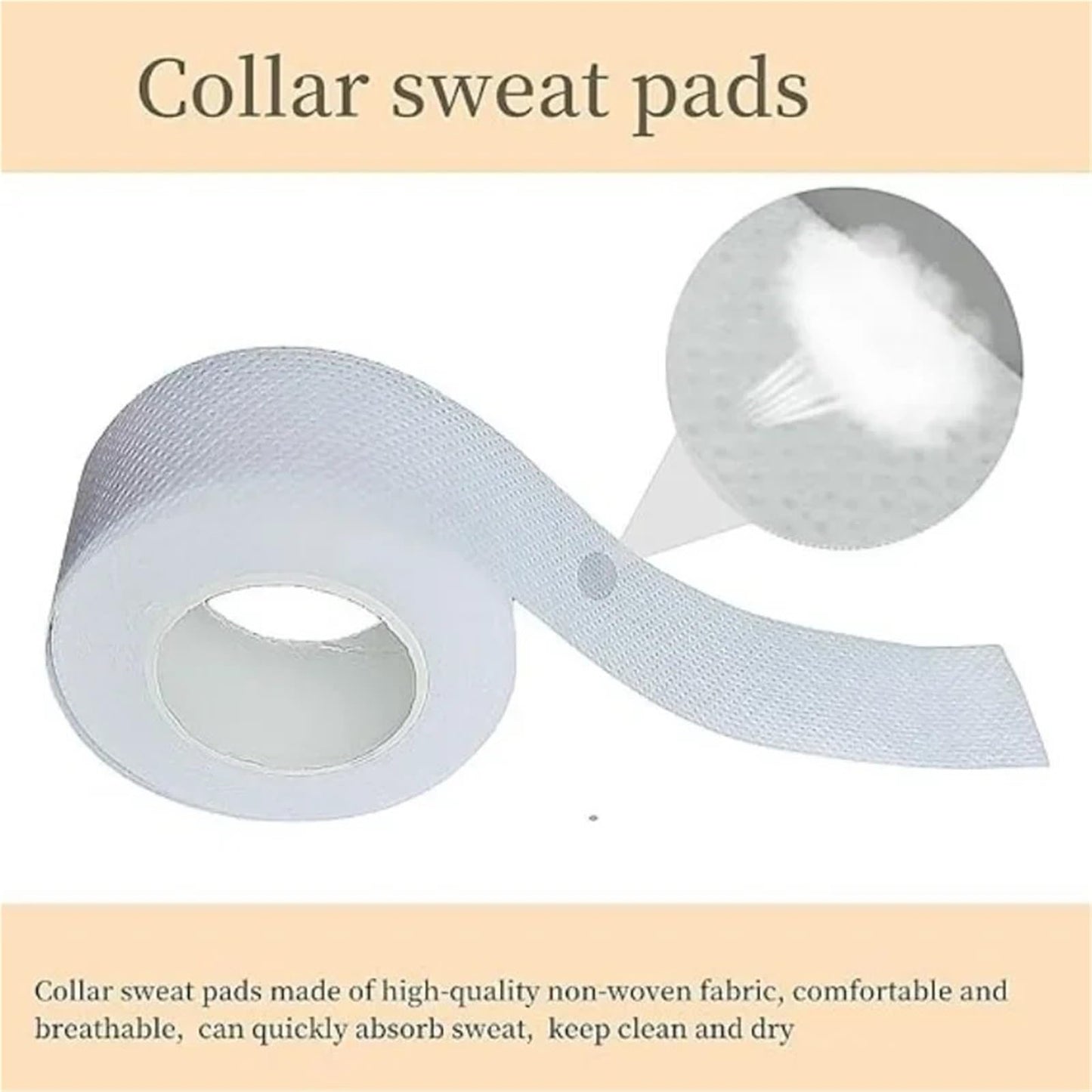 Cyyaog Collar Protectors for Shirts 3rolls Anti Dirty Collar Sticker Shirt Sweat Absorbing Tape Clothing Dirt Proof Stickers Beauty and Personal Care Cyyaog