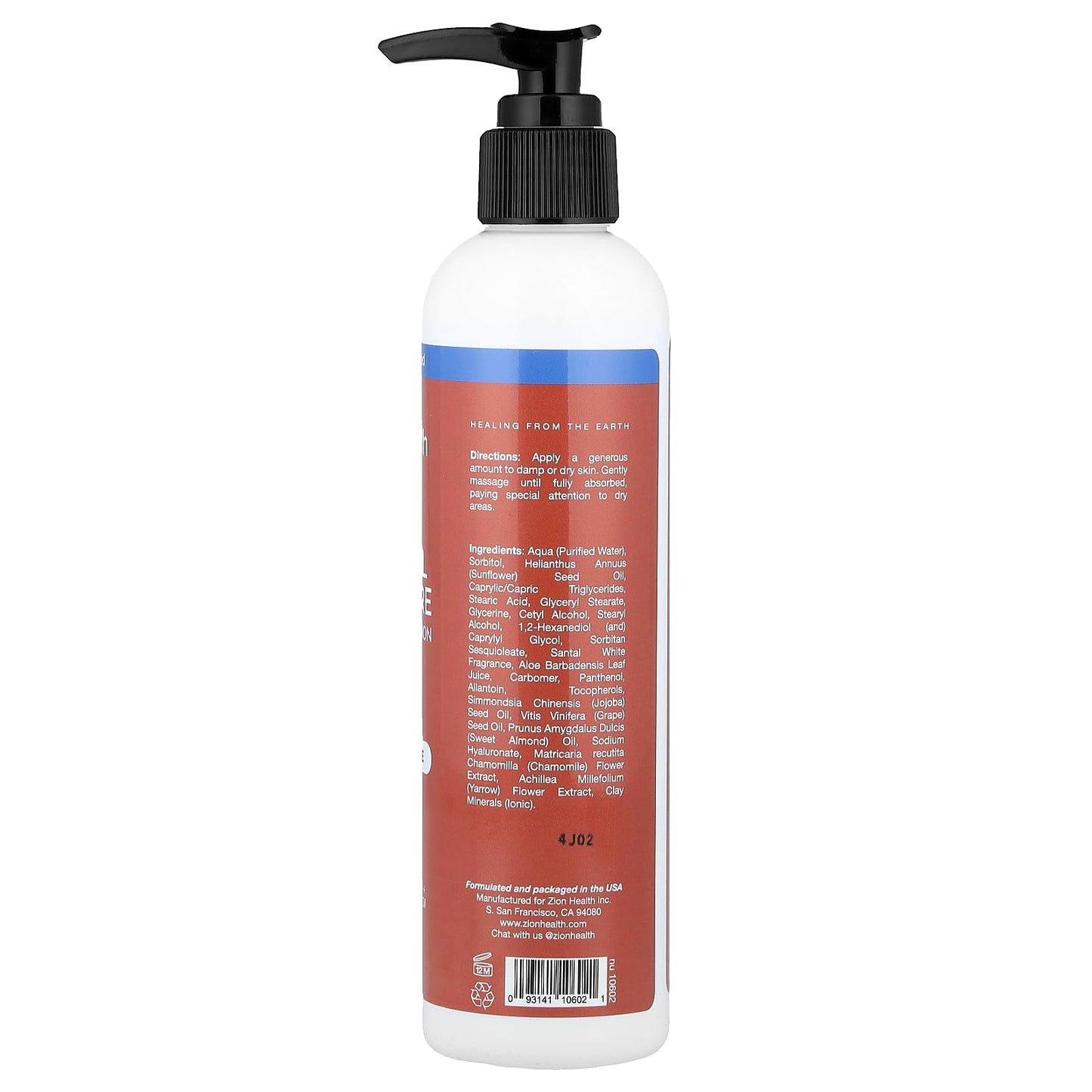 Zion Health Mineral Moisture Daily Body Lotion, Santal White, 8 fl oz (227 ml) Beauty & Personal Care Zion Health