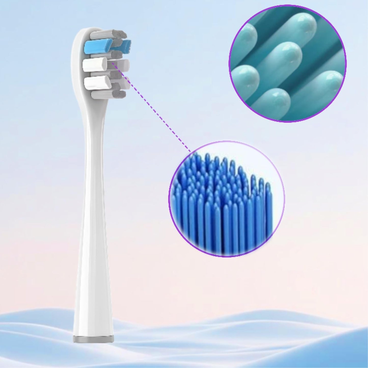 Replacement Toothbrush Head. Compatible for Usmile P1 P10 P20 P20PRO U1 U2 U3 P4 Electric Toothbrush(4 White Models) Beauty and Personal Care Orfdcnhlkc