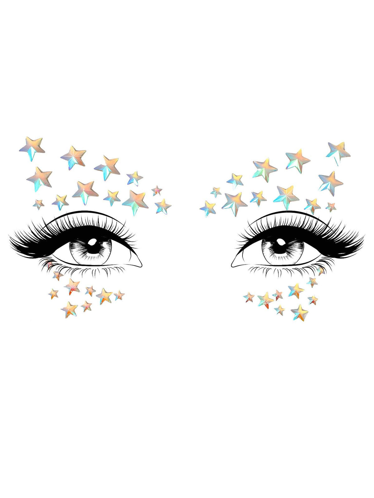 Leg Avenue Celeste Adhesive Glow in The Dark face Jewels Sticker.