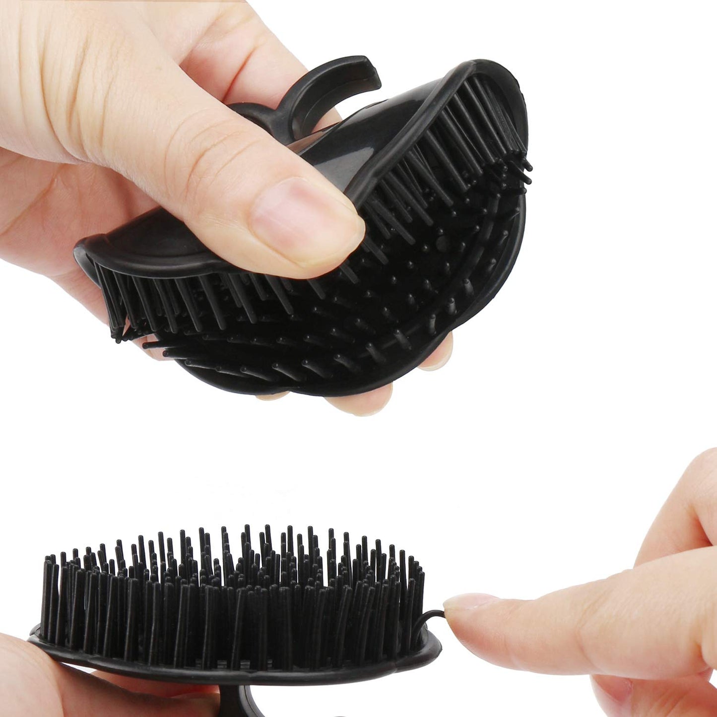 Segbeauty Mens Shampoo Brush, 4pcs Scalp Massage Brushes, Massage Hair Brush Floriated Shower Comb for Deep Cleaning Hair Men's Hand Brush Plastic Beauty & Personal Care Segbeauty