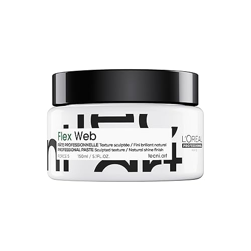 L'Oréal Professionnel Paris Flex Web Texture Paste - Strong Hold Pomade and Styling Gel For All Hair Types, Packaging May Vary Beauty & Personal Care L'Oréal Professionnel Paris