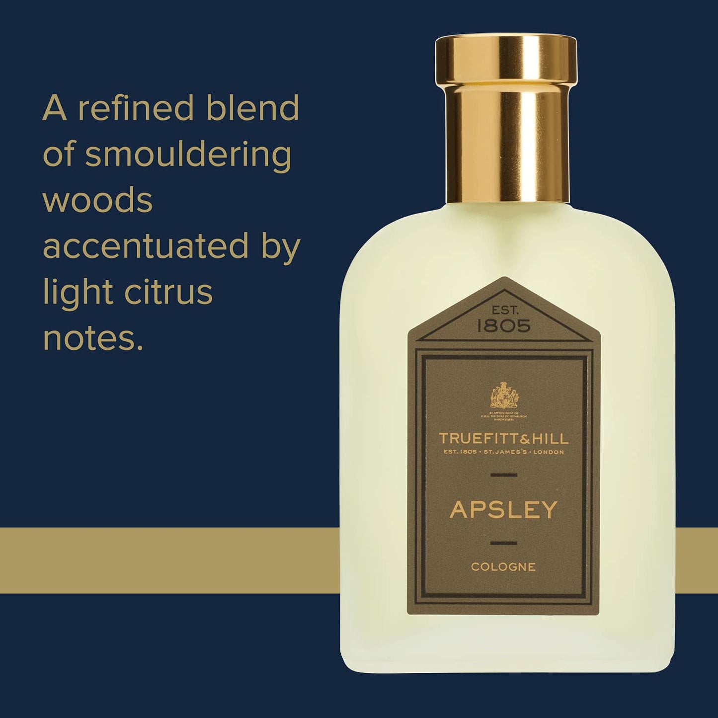 Truefitt & Hill Luxury Cologne - Apsley - Premium Long-Lasting Spice and Wood Men's Fragrance Presented in a Beautifully Etched Traditional Atomizer Beauty & Personal Care Truefitt & Hill