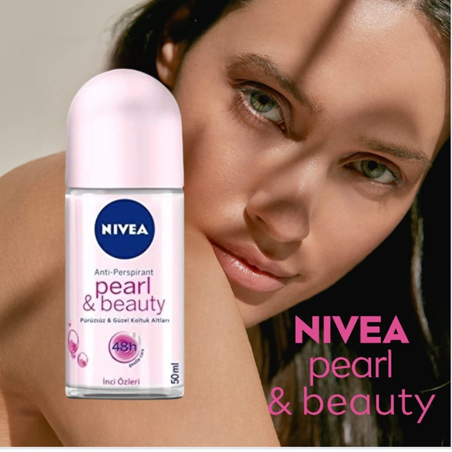 Nivea Women Deodorant Roll On Pearl & Beauty Pack of 3 - 50ml (1.69 fl oz) Beauty and Personal Care NIVEA