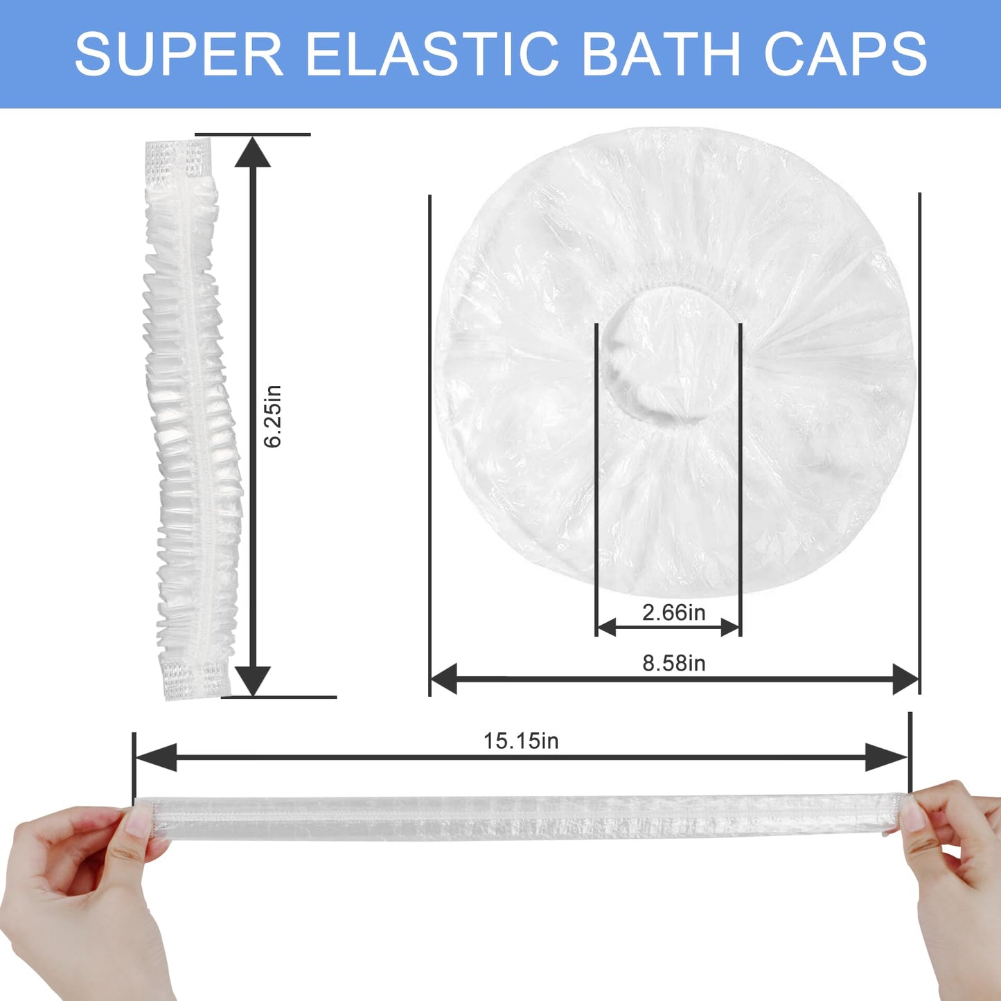 150 PCS Upgrade Disposable Shower Caps. Ceizioes Waterproof Hair Bath Caps. Thickening Shower Cap for Women Kids Girls. Hotel and Hair Salon. Travel Beauty & Personal Care Ceizioes